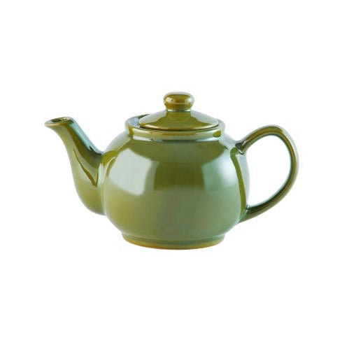 Olive Green 2 Cup Ceramic Teapot