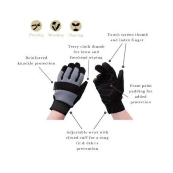 Kent & Stowe Grey Flex Protect Gloves