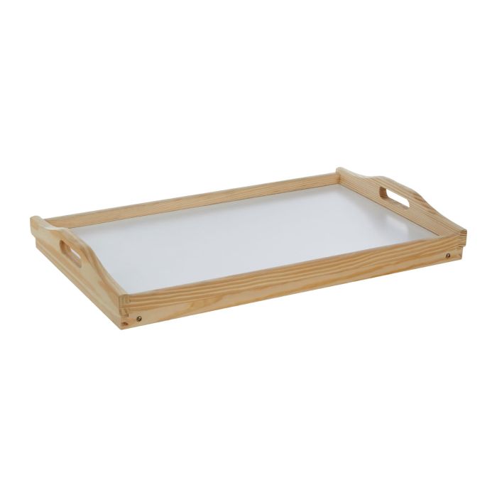 White Top Wooden Bed Tray