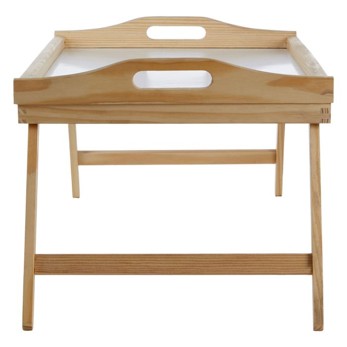 White Top Wooden Bed Tray