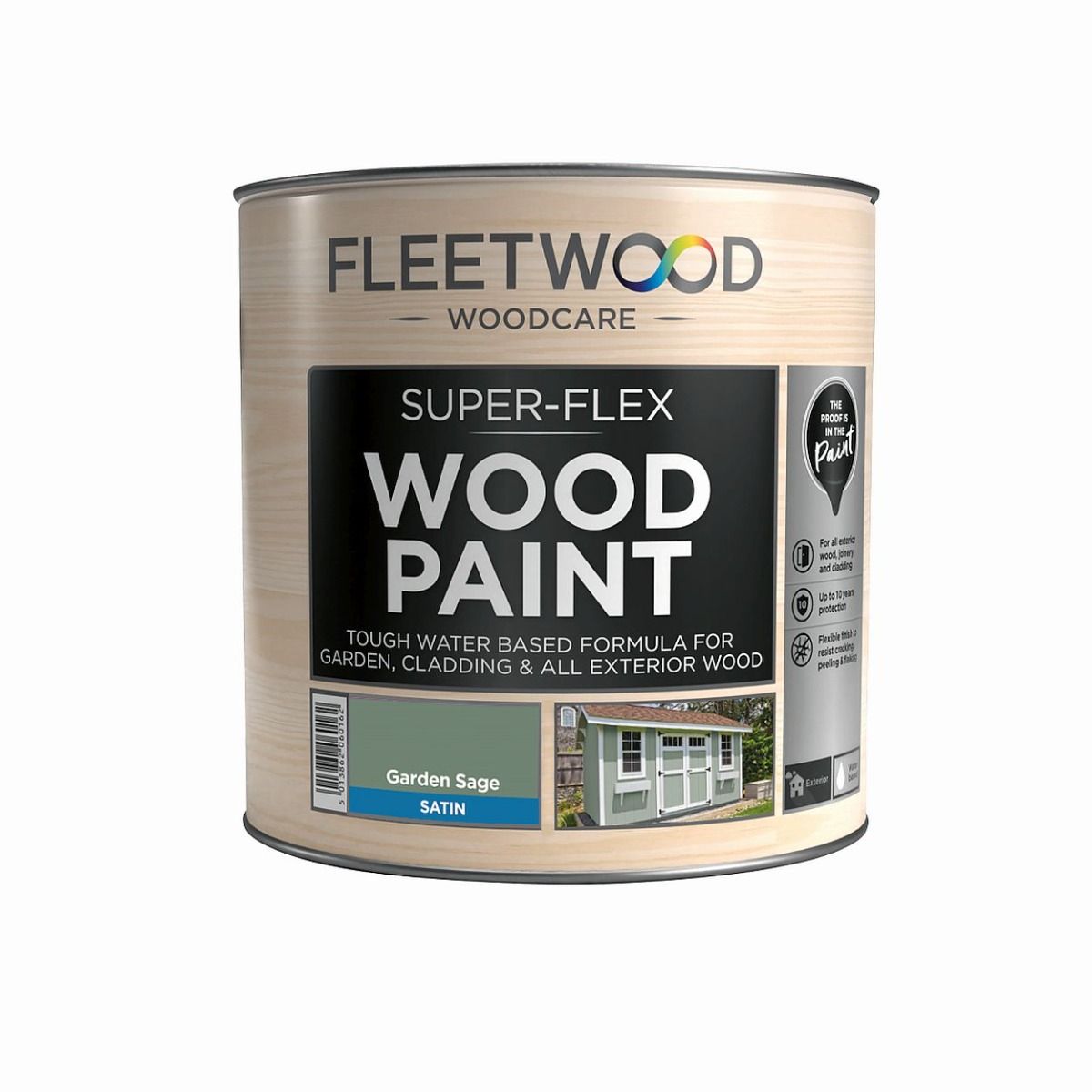 Fleetwood Super Flex Wood Paint - Garden Sage Satin 1L