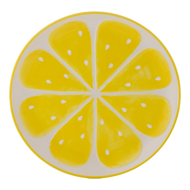 Typhoon Living  World Foods 28cm Lemon Round Platter