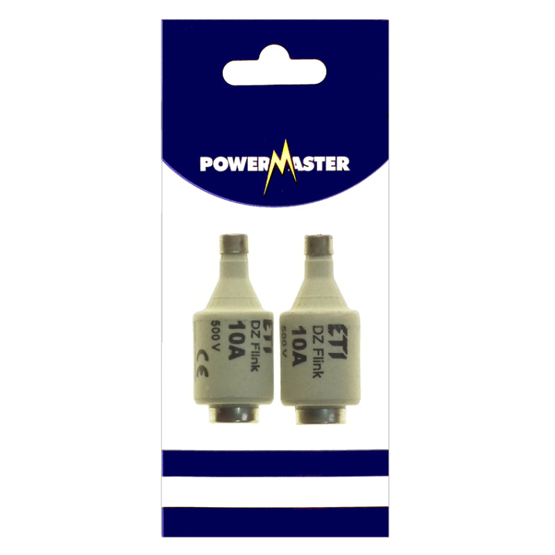 Powermaster Electrical 10 Amp DZ2 Fuses - Pack of 2