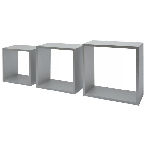 Duraline Triple cube shelf aluminium 12mm 30x30x12cm