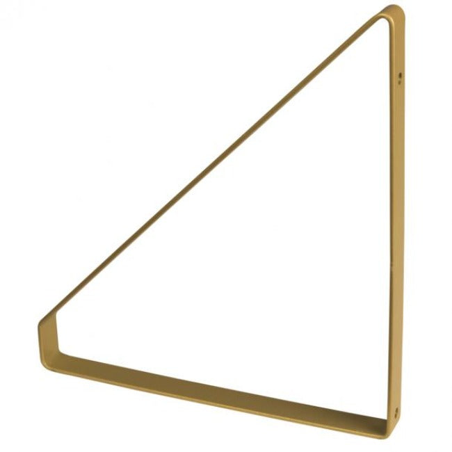 Duraline Shelf Bracket flat S/2 brass look 3mm 24x25,5cm