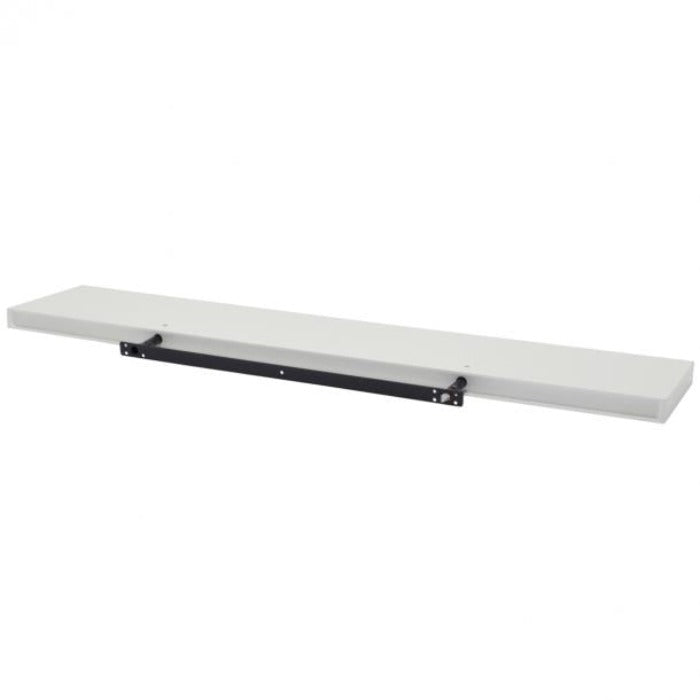 Duraline Floating shelf XL4 push fix white lacquered 38mm 118x23,5cm