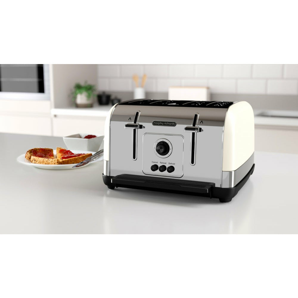 Morphy Richards Venture 4 Slice Toaster - Cream Media 4 of 6