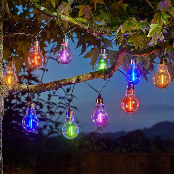 Eureka! Neon-esque Solar Lightbulbs - Set of 10