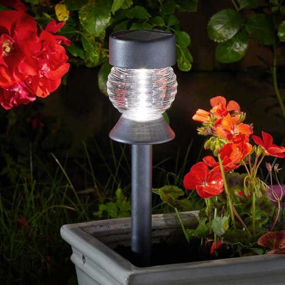 Crystal Solar Garden Stake Light 