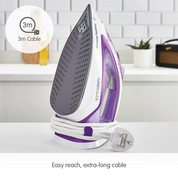 302000-3m_Cable-Turbo Glide 40g Steam Output Steam Iron - Smyths Homevalue