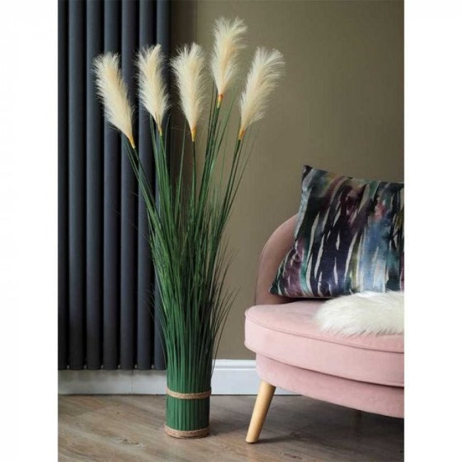 Artificial Faux Bouquet - White Pampas 120 cm