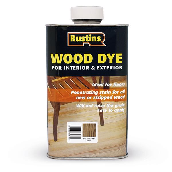 Rustins 250Ml Interior / Exterior Wood Dye - Antique Pine