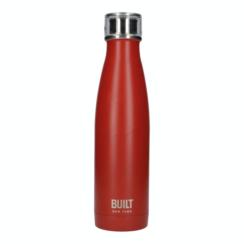 Built 500ml Double Walled Stainless Steel Water Bottle Red