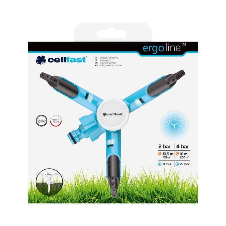 Cellfast Ergoline Rotating Sprinkler - Smyth's Homevalue