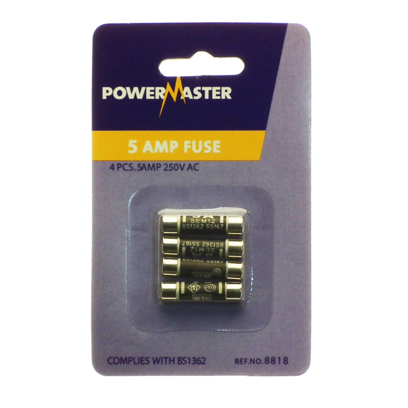 Powermaster Electrical 5 Amp Fuse Pack of 2