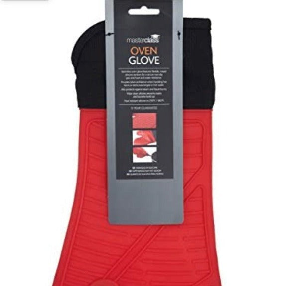 MasterClass Seamless Silicone Oven Glove With Cotton Sleeve