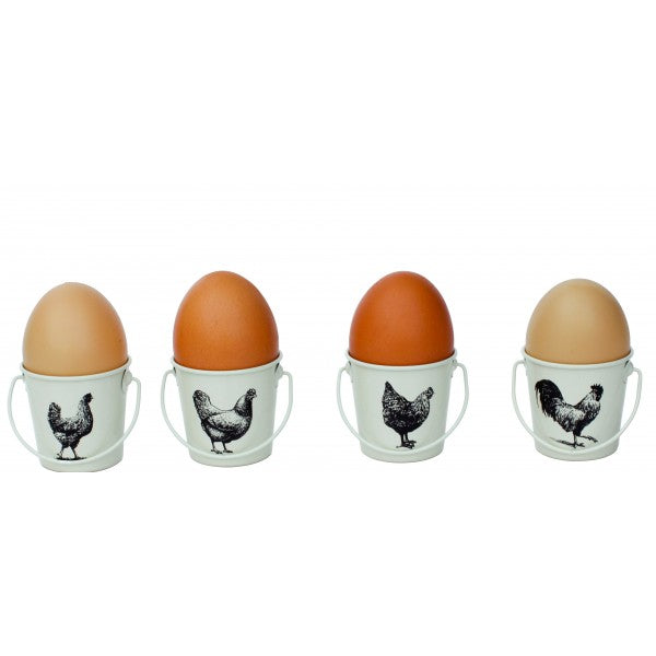 Set of 4 Egg Cups - Cockerel