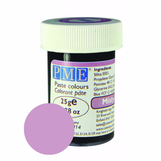 PME Food Colouring Paste Misty Mauve