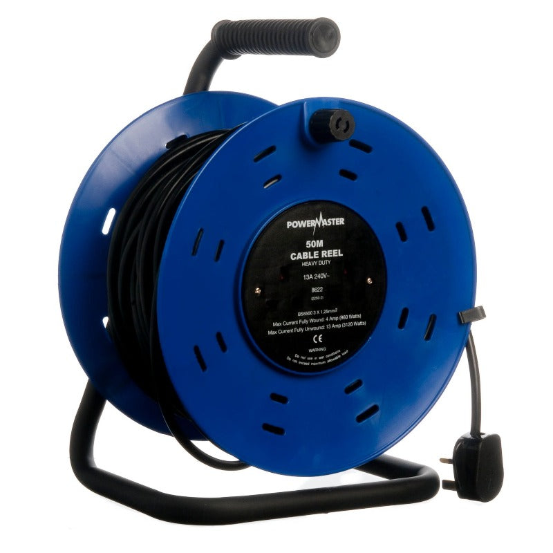 Powermaster Electrical 50 Metre 220V Cable Reel – Smyth's Homevalue