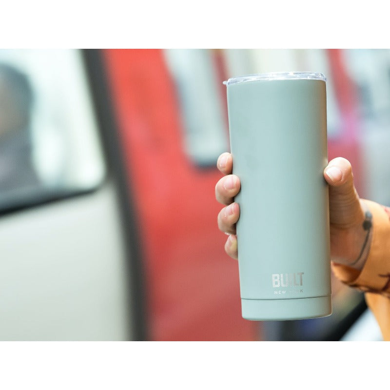 Built 590ml Double Walled Stainless Steel Travel Mug Storm Grey