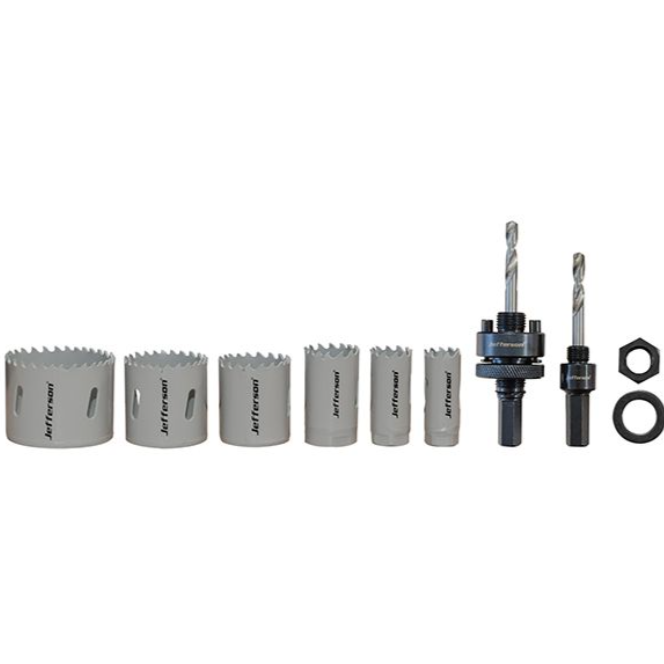 Jefferson 9 Piece Electricians Holesaw Set