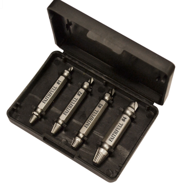 Faithfull 4 Piece Screw Extractors