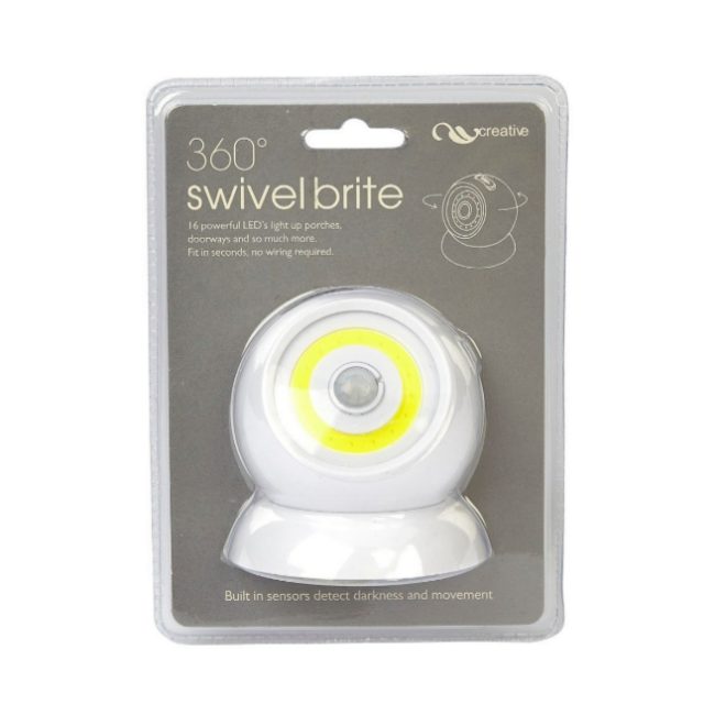 Creative Products 360 Degree Swivel Brite LED Light with Motion Sensor