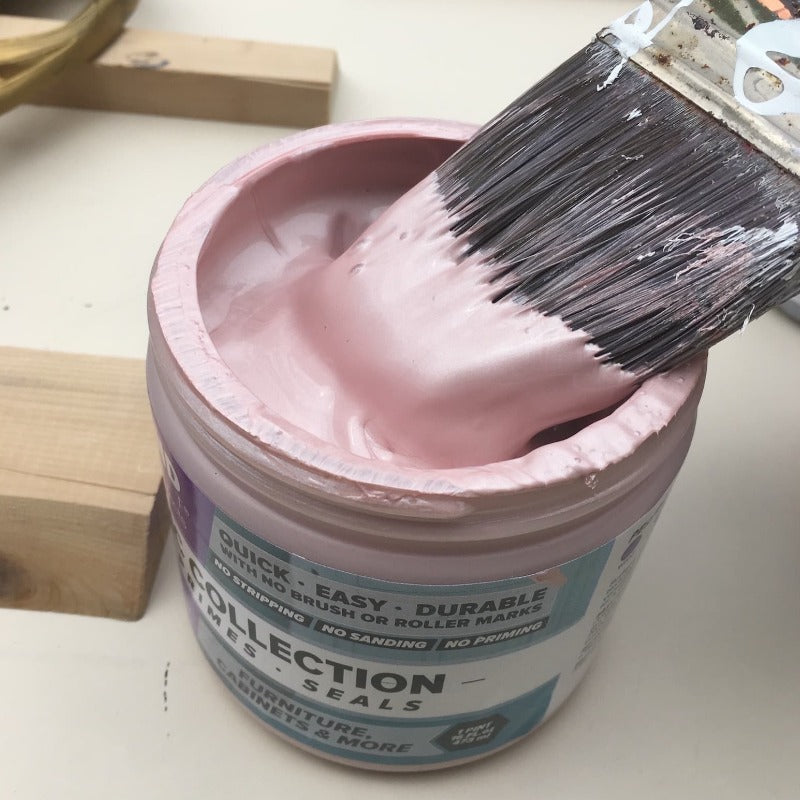 Metallic Rose Gold Beyond Paint. All In One Furniture Paint from Smyths Homevalue. 