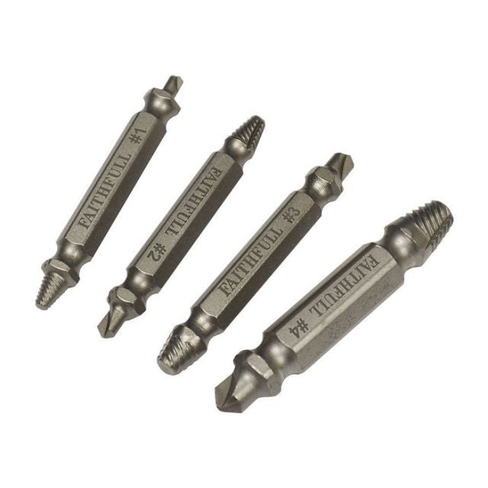 Faithfull 4 Piece Screw Extractors