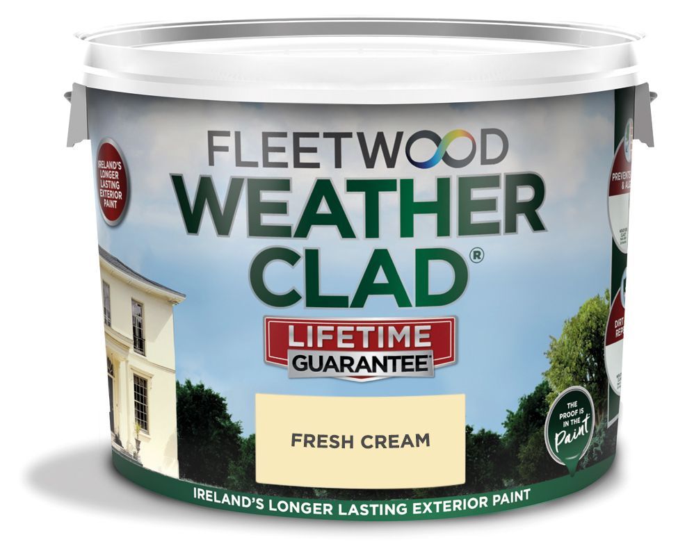 Fleetwood Weatherclad Fresh Cream 10L