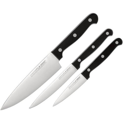 Judge Sabatier 3 Piece Black Knife Block Set