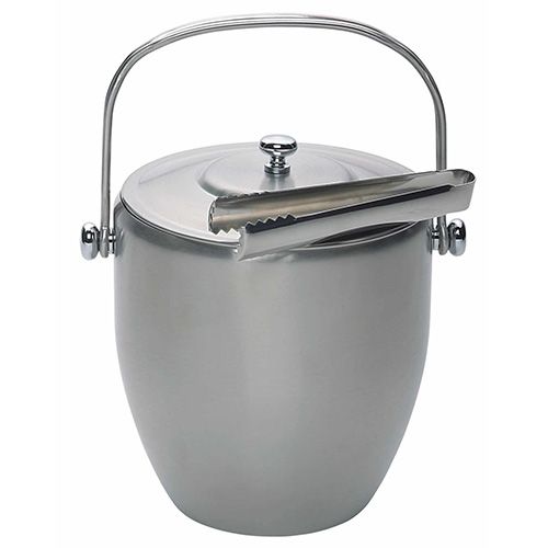 BarCraft Ice Bucket With Lid And Tongs