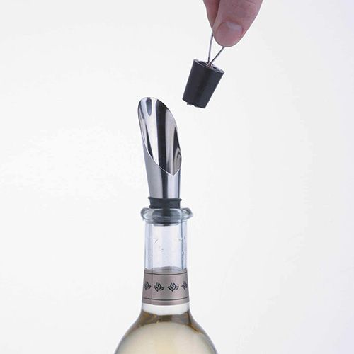 BarCraft Bottle Pourer/Stopper S/Steel