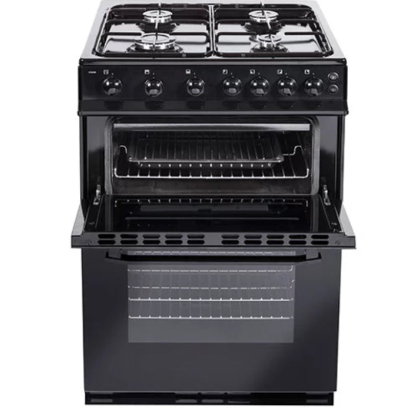 Nordmende 60cm Freestanding LPG Gas Cooker - Black