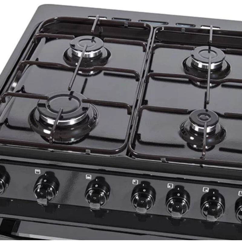 Nordmende 60cm Freestanding LPG Gas Cooker - Black