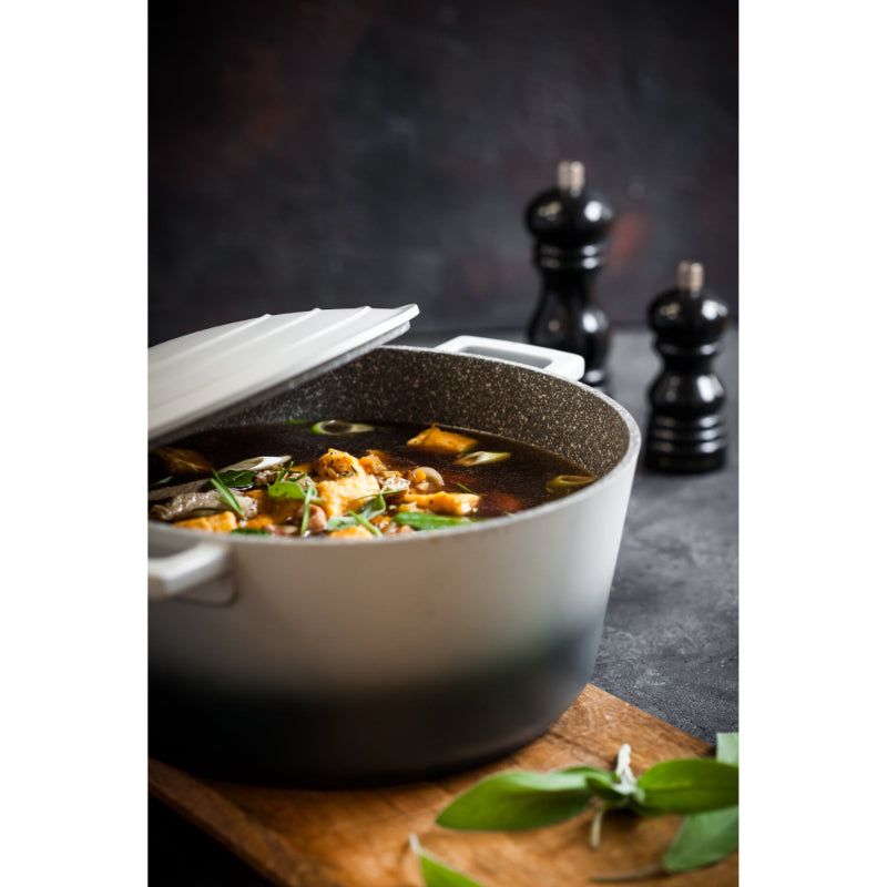 MasterClass Cast Aluminium 5 Litre Casserole Dish - Ombre Grey