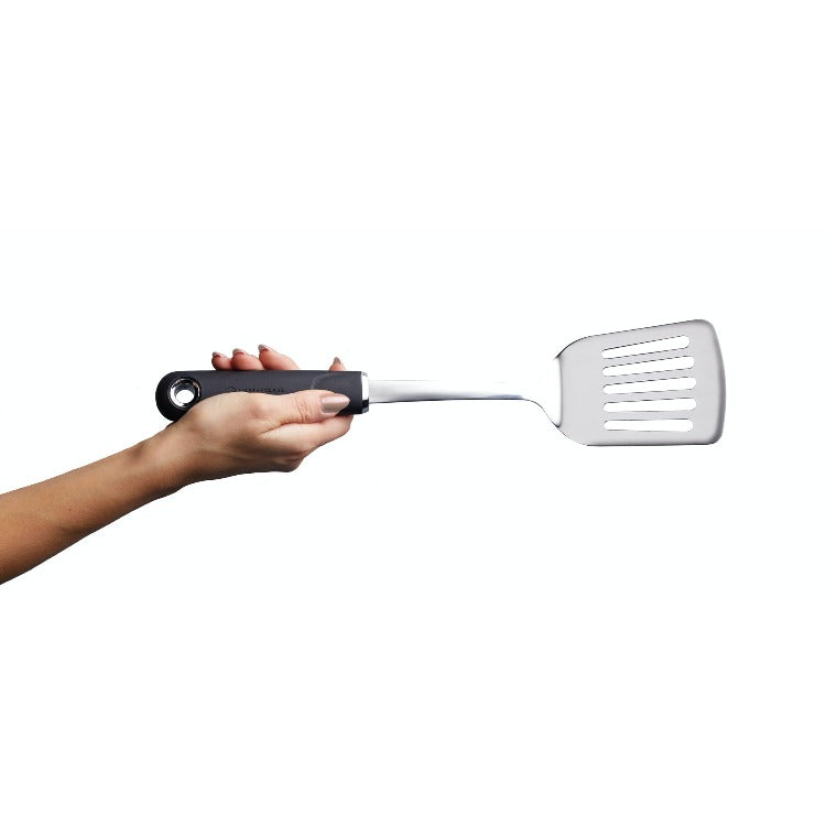 MasterClass Soft Grip Stainless Steel Slotted Turner Spatula