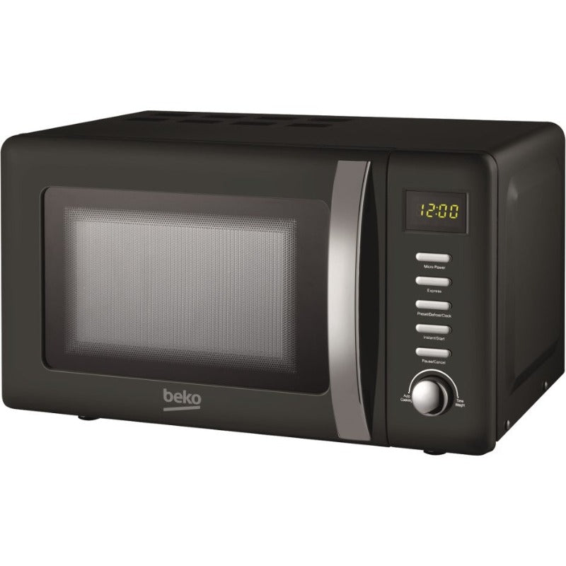 Beko 20 Litre 800w Retro Microwave - Black