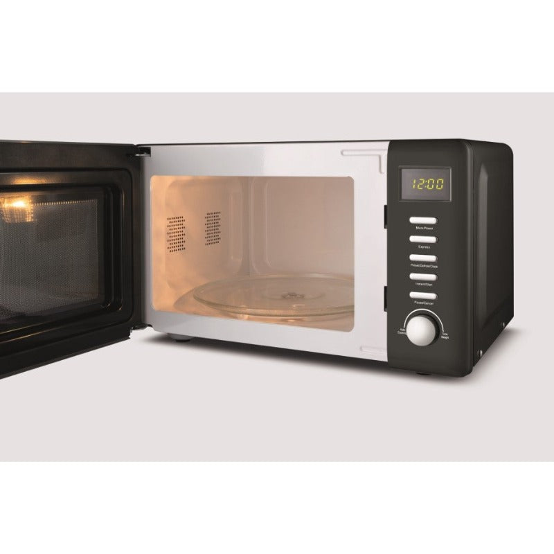 Beko 20 Litre 800w Retro Microwave - Black