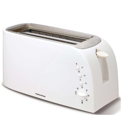 Morphy Richards 4 Slice Essentials White Toaster