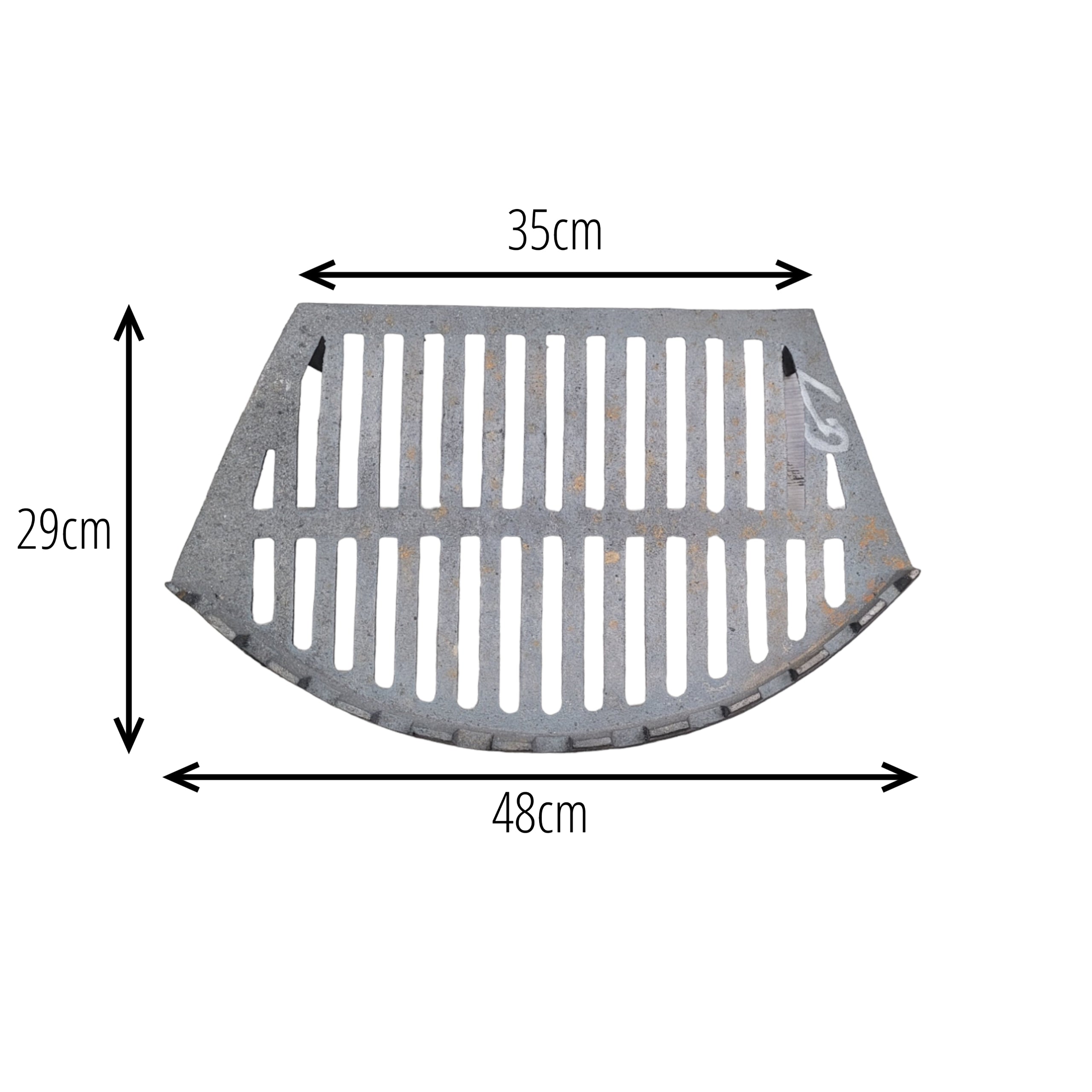 Heavy Duty Cast Iron 20 Inch Round Front Fire Grate with Legs