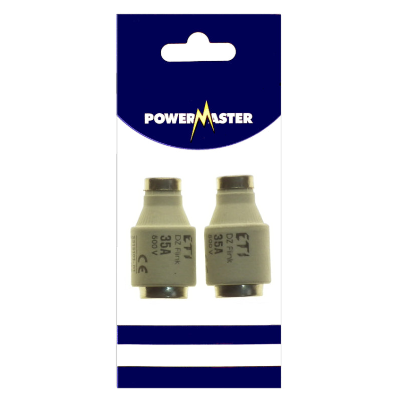 Powermaster Electrical 35 Amp DZ2 Fuses - Pack of 2