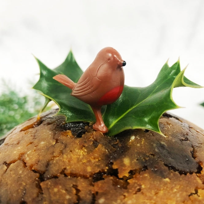 Light Brown Plastic Robin Cake Topper