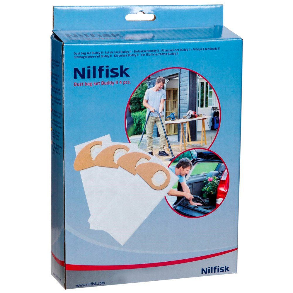 Nilfisk Vacuum Dust Bag Kit For Buddy II 4 pcs – Smyth's Homevalue