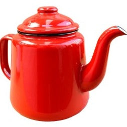 Red Falcon Enamel Tea Pot