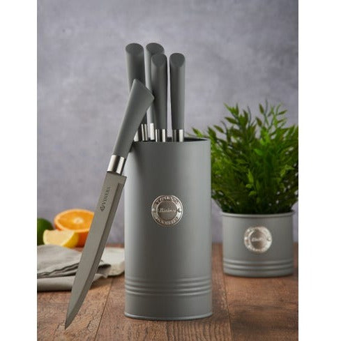 Typhoon Living Grey Knife Block